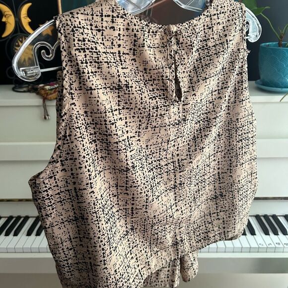 SHEIN Black and Tan Textured Skort Set L - Picture 11 of 16